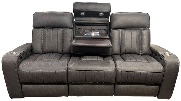 Equinox Mercury 86" Power Reclining Sofa With Drop Down Table