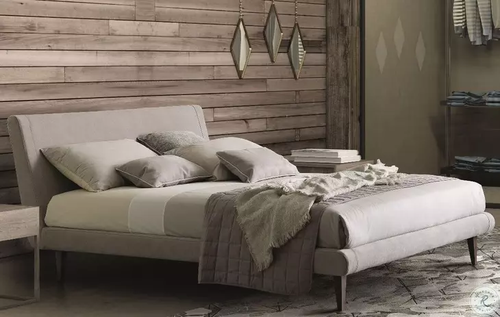 Metropolitan Taupe King Upholstered Platform Bed