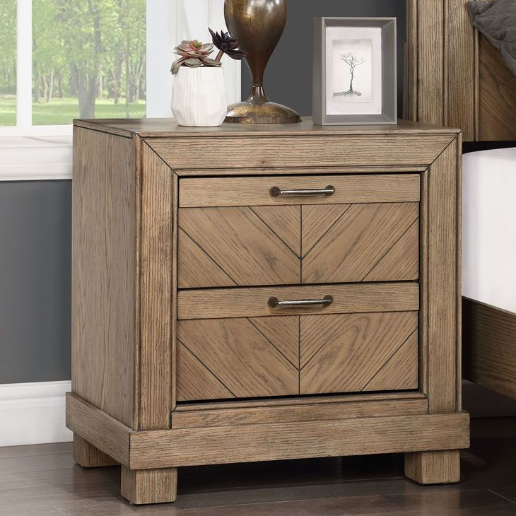 Montana Brown 2 Drawers Nightstand