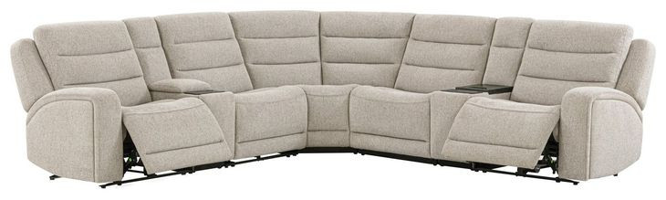 Fenixa Mari Fawn Modular Zero Gravity Power Reclining Sectional with USB Charging