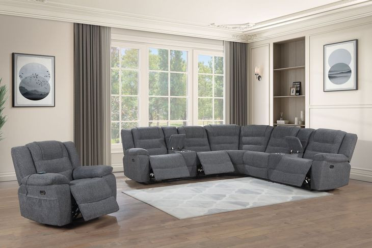 Redondo Dark Gray Power Glider Recliner