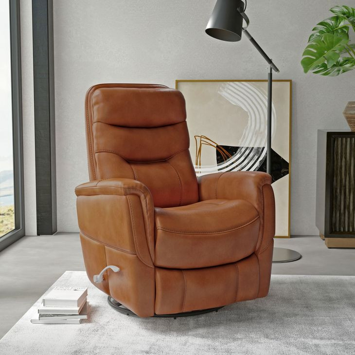 Gemini Butterscotch Manual Swivel Glider Recliner