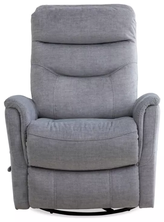 Gemini Capri Silver Swivel Glider Recliner