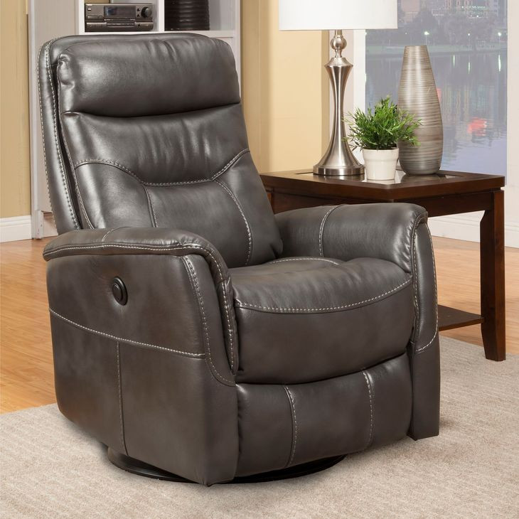 Gemini Flint Anywhere Performance Fabric Swivel Power Recliner