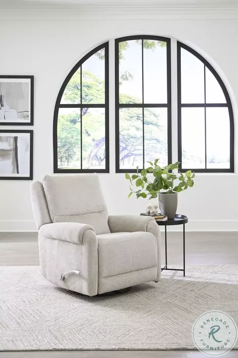 Greystone Ecru Mist Swivel Glider Recliner