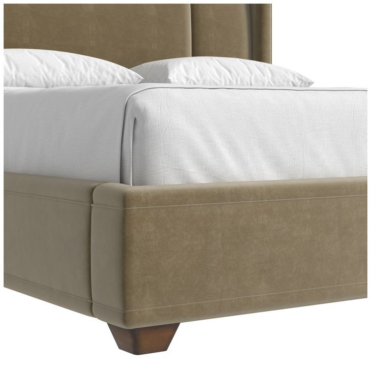 Harbor Camel King Upholstered Panel Bed