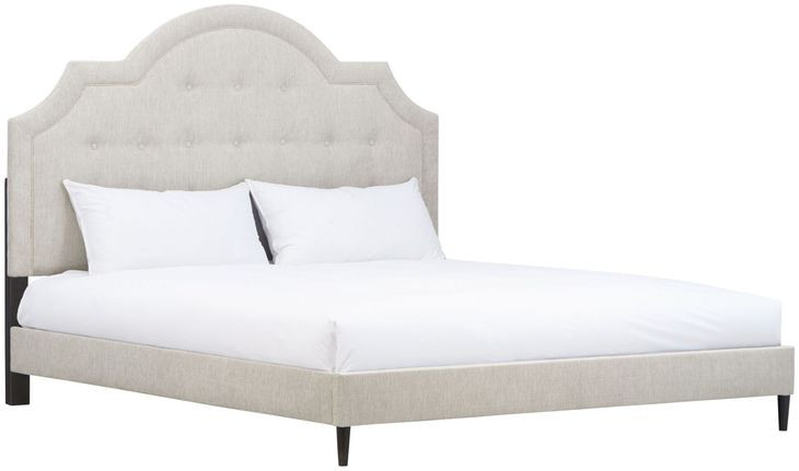 Zest Beige and Black Upholstered Panel Bedroom Set