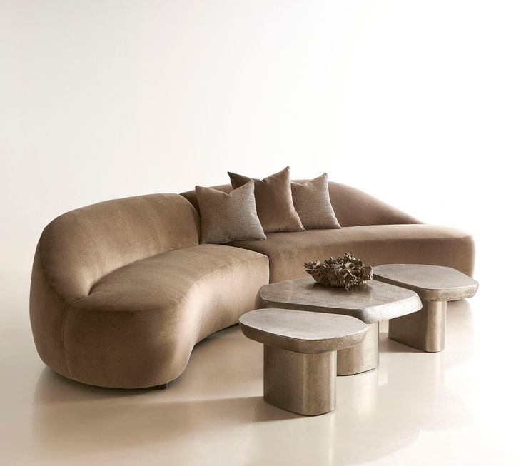 Clawson Graphite Freeform Medium Occassional Table Set