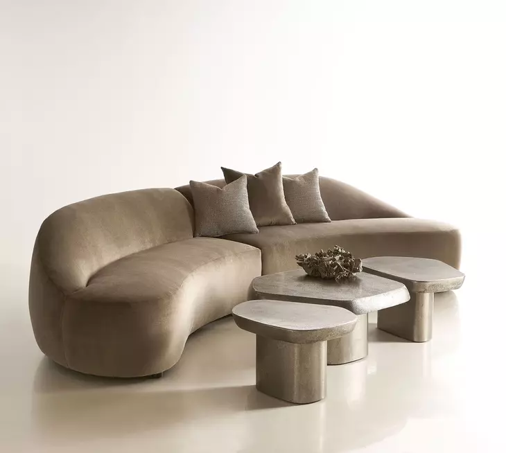 Clawson Graphite Freeform Small Occassional Table Set