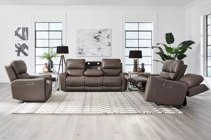 Hancock Bette Hazel 88" Zero Gravity Power Reclining Sofa with LED and USB Charging