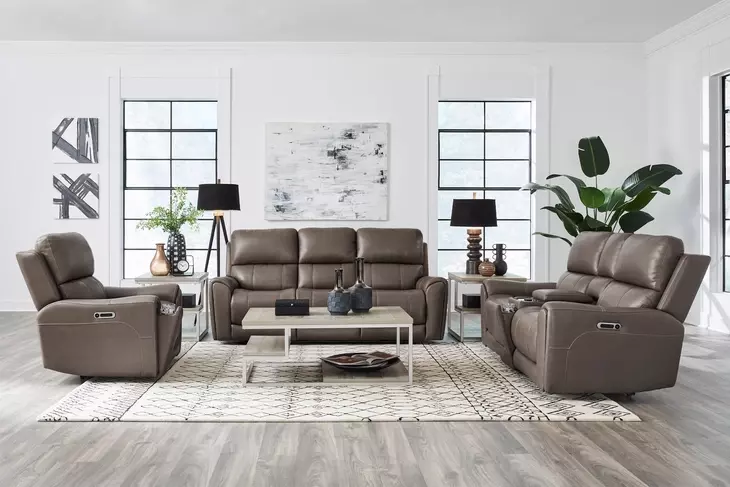 Hancock Bette Hazel Zero Gravity Power Reclining with LED and USB Charging Living Room Set