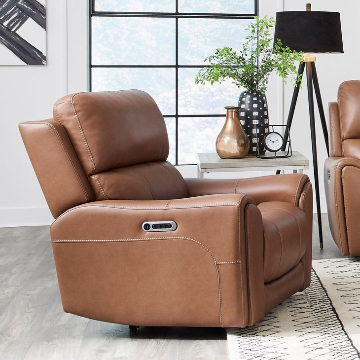 Hancock Apple Cider Zero Gravity Power Recliner with USB Charging
