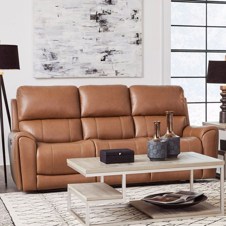 Hancock Apple Cider 88" Zero Gravity Power Reclining Sofa with LED and USB Charging