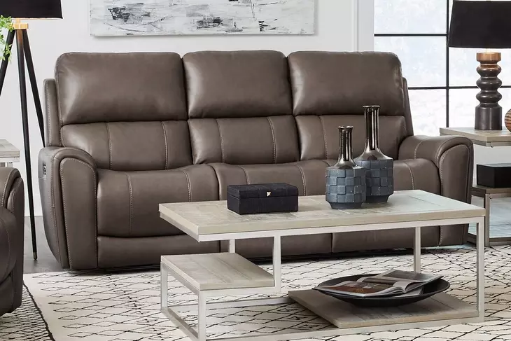Hancock Bette Hazel 88" Zero Gravity Power Reclining Sofa with LED and USB Charging