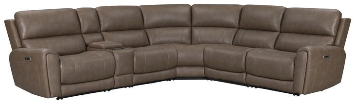 Hancock Bette Hazel 6 Piece Zero Gravity Power Reclining Sectional with USB Charging