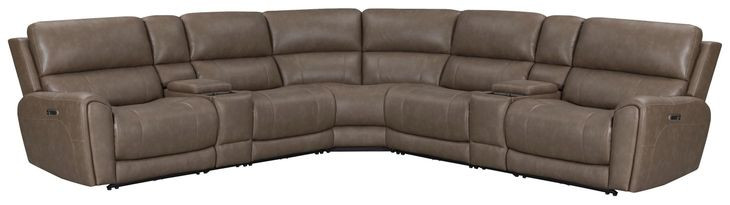Hancock Bette Hazel 7 Piece Zero Gravity Power Reclining Sectional with USB Charging