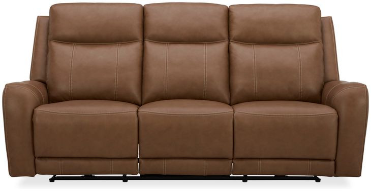 Haywood Butternut Power Reclining Sofa With Power Headrest