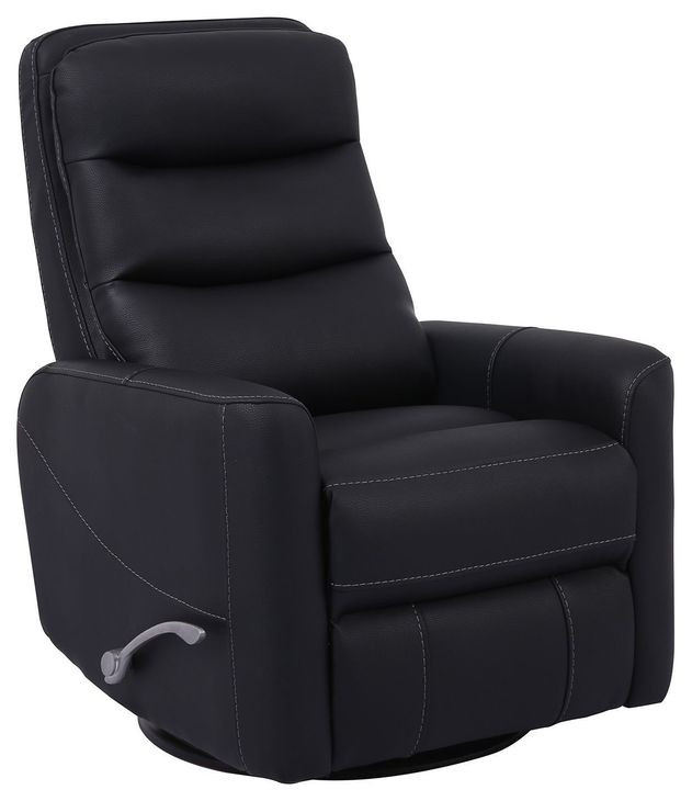 Hercules Black Swivel Glider Recliner with Articulating Headrest