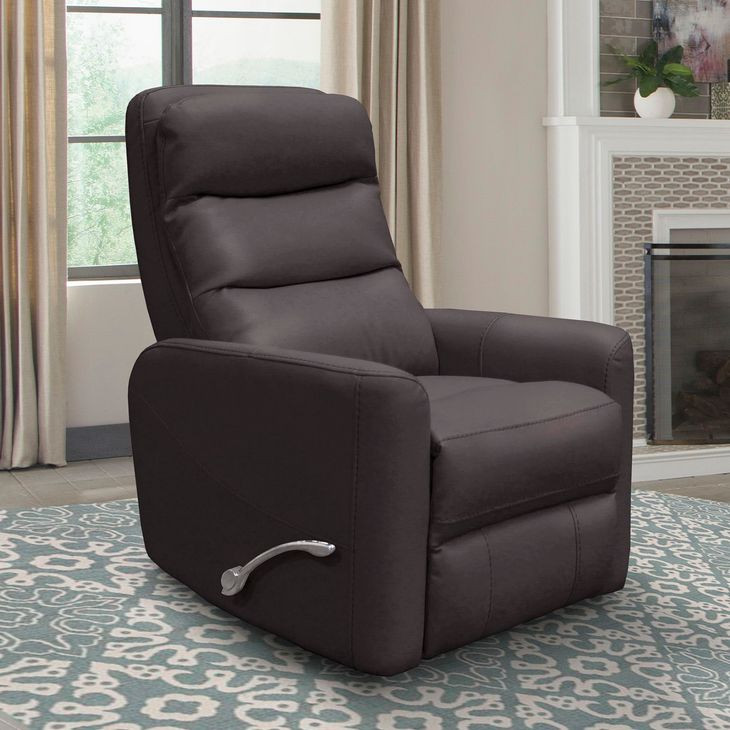 Hercules Chocolate Swivel Glider Recliner with Articulating Headrest