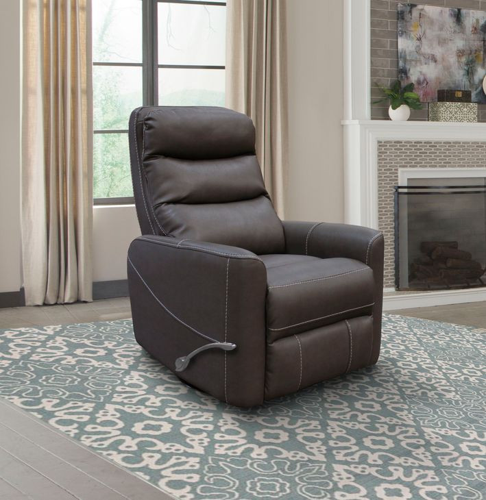 Hercules Haze Swivel Glider Recliner with Articulating Headrest