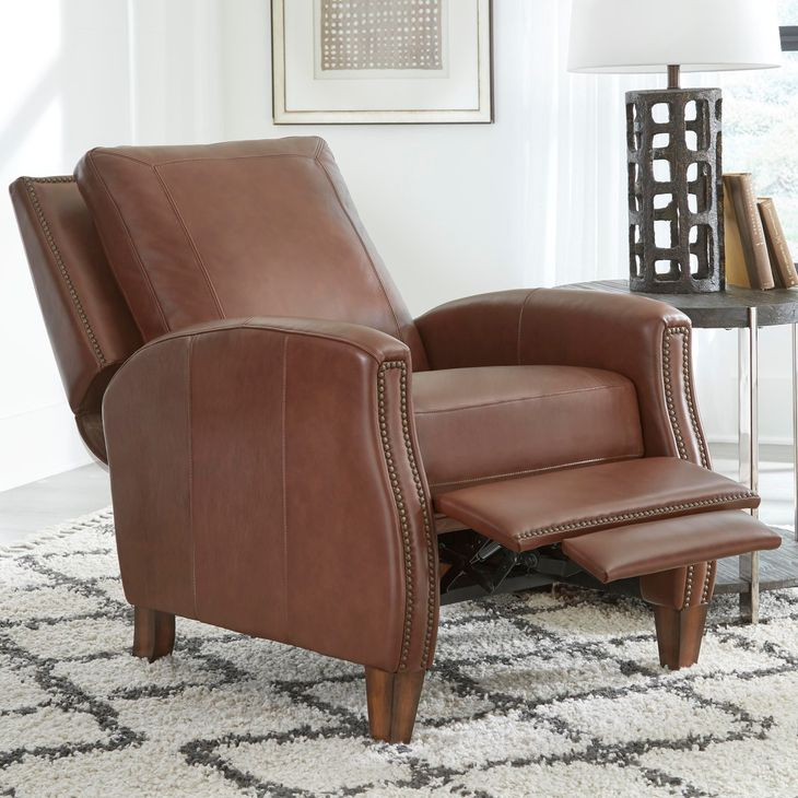 Hunter Chestnut Charm Leather Recliner
