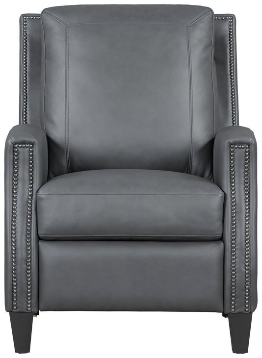 Hunter Echo Grey Leather Recliner