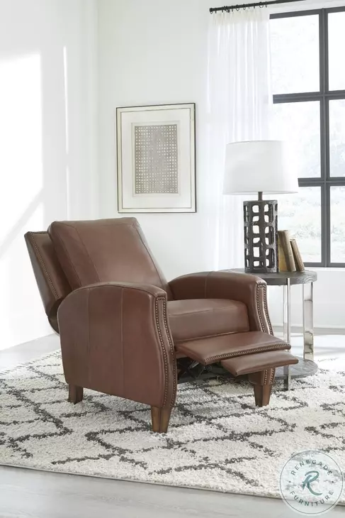 Hollis Chestnut Charm Leather Power Recliner