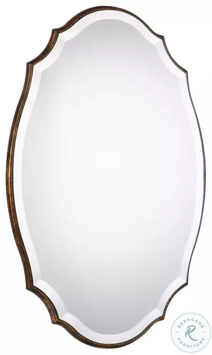 W00406 Antique Bronze And Gold Mirror