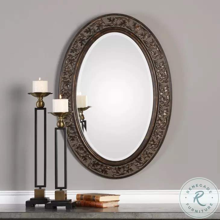 W00430 Bronze With Antique Gold Undertones Mirror