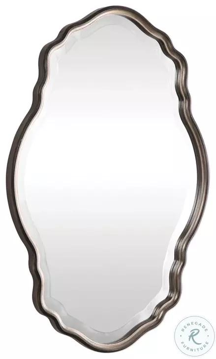 W00434 Antiqued Silver Champagne Mirror