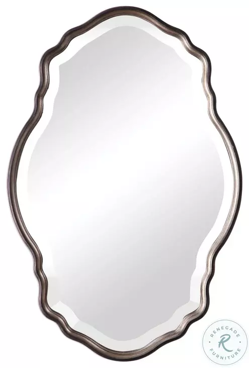 W00434 Antiqued Silver Champagne Mirror