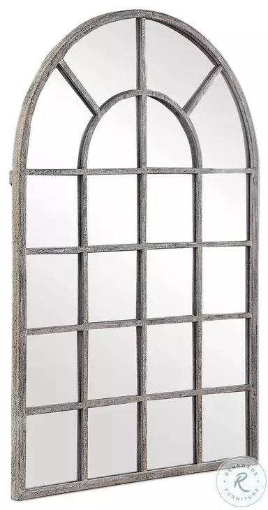 W00442 Antique Rustic Gray Mirror