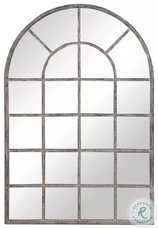 W00442 Antique Rustic Gray Mirror