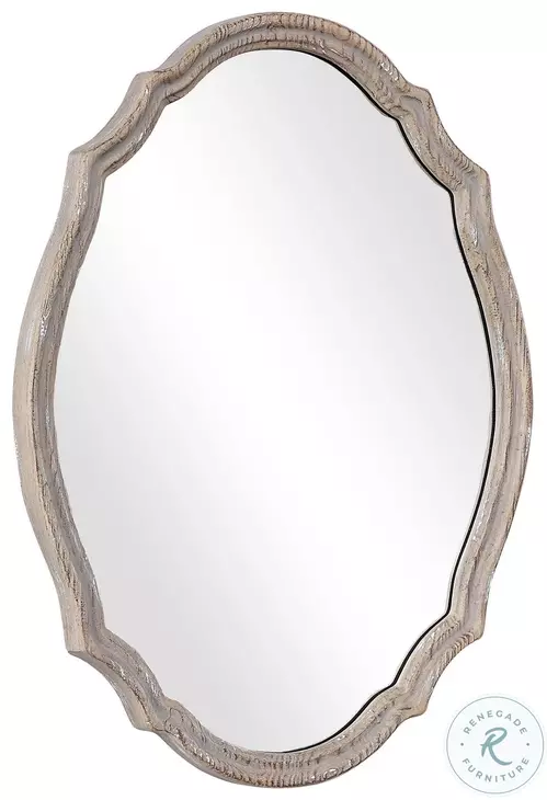W00456 Distressed Light Ivory Mirror