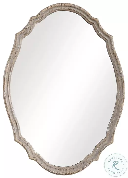 W00456 Distressed Light Ivory Mirror