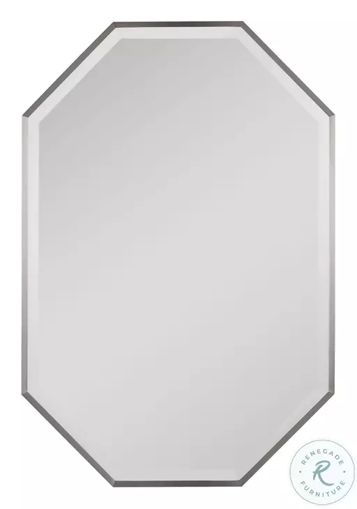 Leviticus Brushed Nickel Mirror