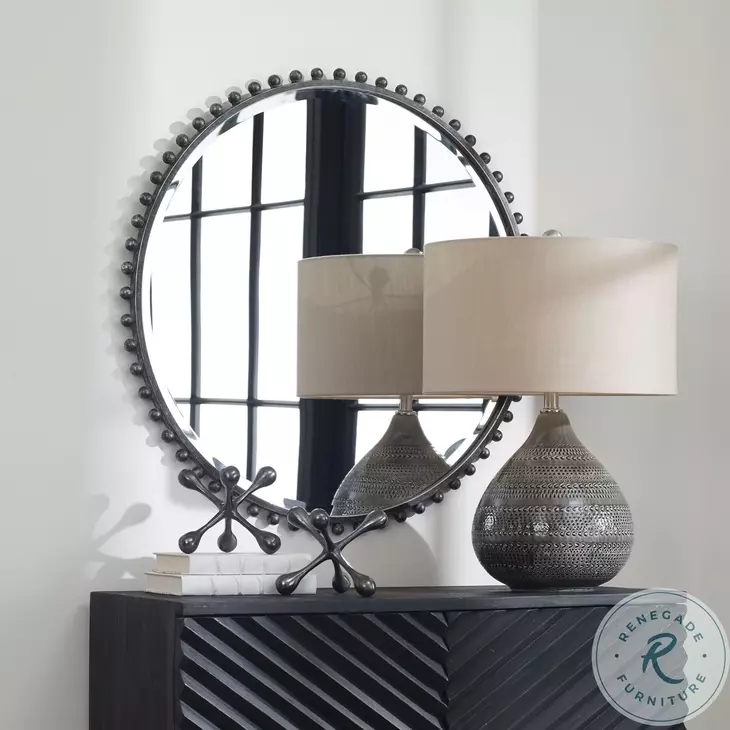 Vella Distressed Black Mirror