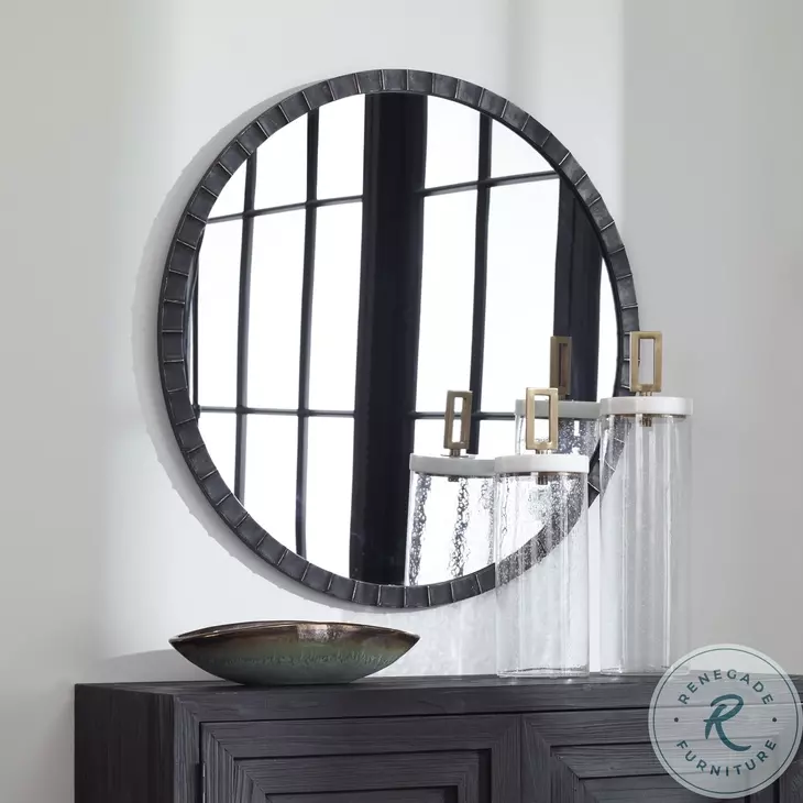 Windward Matte Black Mirror