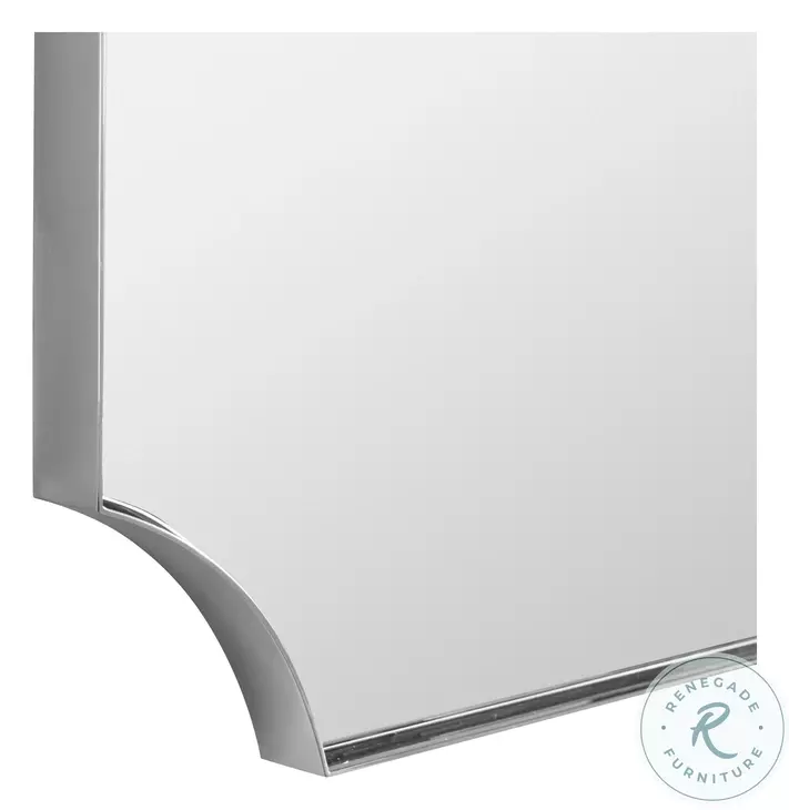 Hendrix Polished Nickel Mirror
