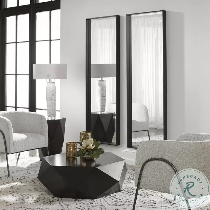 Moreland Matte Black Mirror