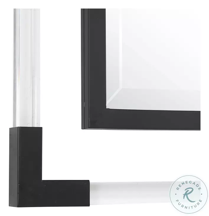 Vellera Matte Black Mirror