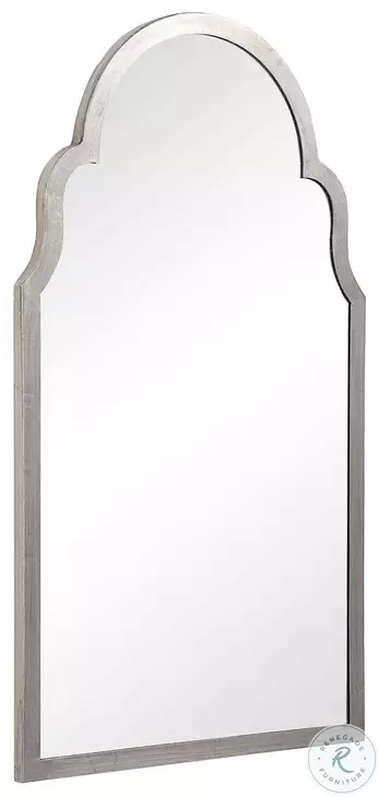 W00495 Silver Leaf Arch Mirror