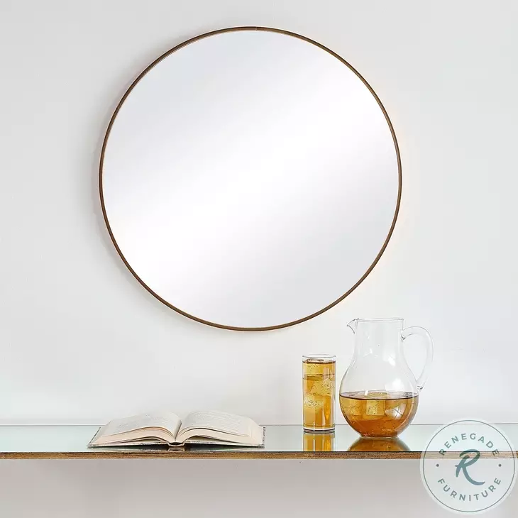 W00512 Brushed Gold Mirror