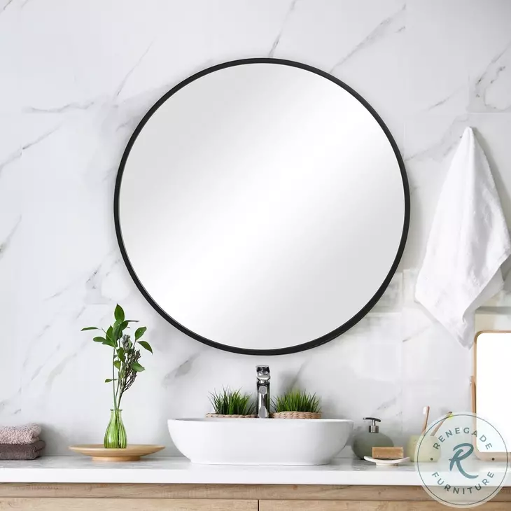 W00508 Matte Black Mirror