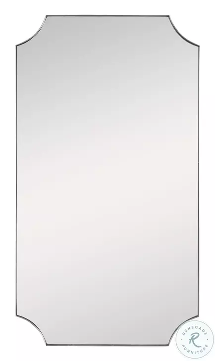 Hendrix Brushed Brass Mirror