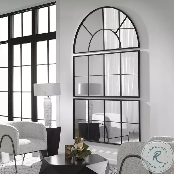 Lerwick Wrought Iron Black Mirror