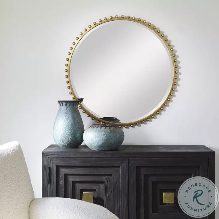 Vella Gold Leaf Mirror