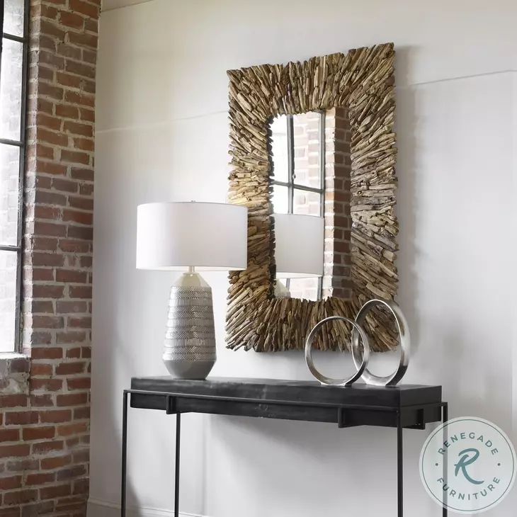 Wrenwood Neutral Rectangle Mirror
