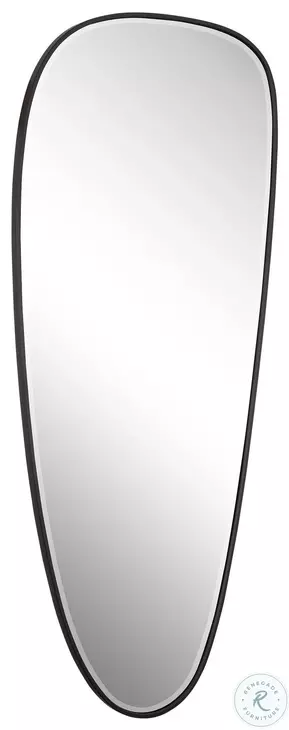 Sonella Satin Black Modern Mirror