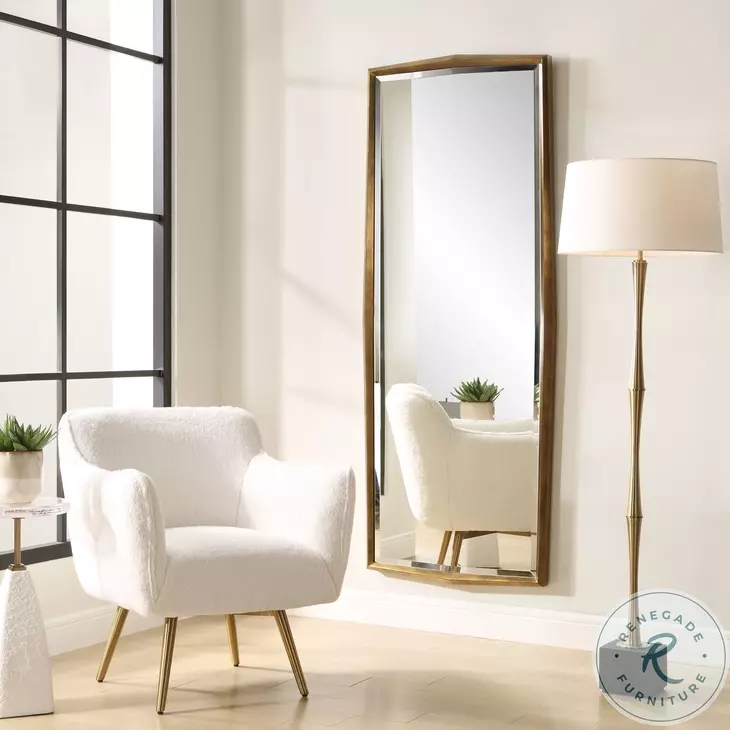 On Point Antique Gold Leaf Dressing Mirror